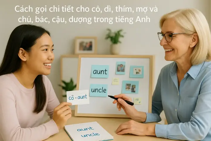 Dì Ruột Tiếng Anh Là Gì