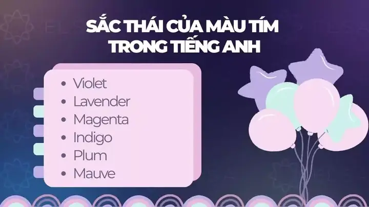 Violet Tiếng Anh Là Gì