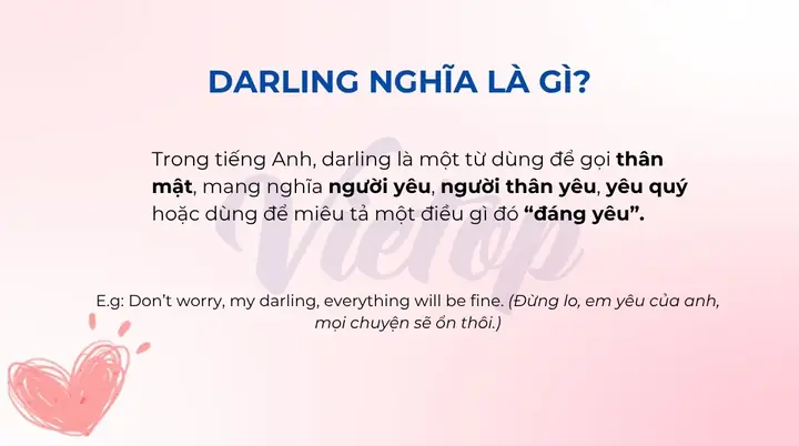 Yêu Quý Tiếng Anh Là Gì