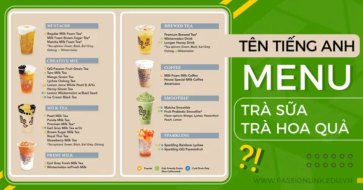 Sữa Tiếng Anh Gọi Là Gì