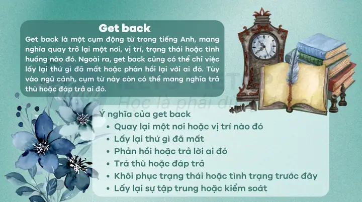 Trở Về Tiếng Anh Là Gì